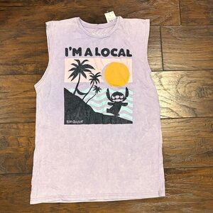 Disney Lavender 'I'm a Local' Men's Tank Top NWT